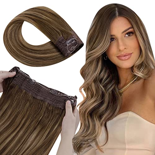 Fish Line Halo Hair Extensions with Clips - Image 50