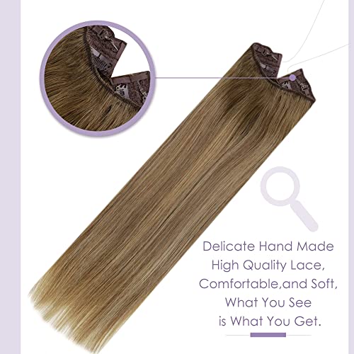 Fish Line Halo Hair Extensions with Clips - Image 55