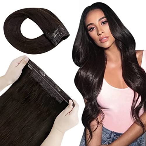 Fish Line Halo Hair Extensions with Clips - Image 57