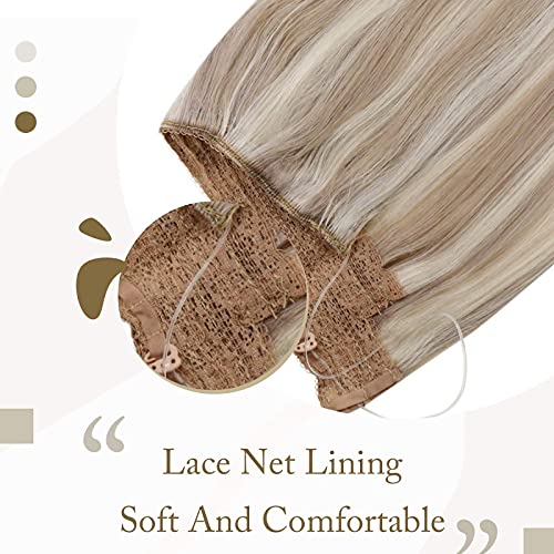 Fish Line Halo Hair Extensions with Clips - Image 6