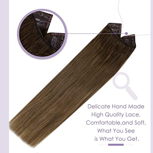 Fish Line Halo Hair Extensions with Clips - Image 65