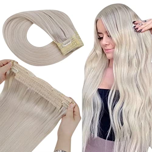 Fish Line Halo Hair Extensions with Clips - Image 66