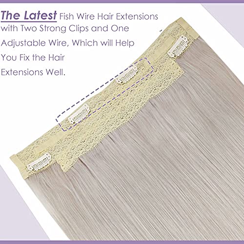 Fish Line Halo Hair Extensions with Clips - Image 69