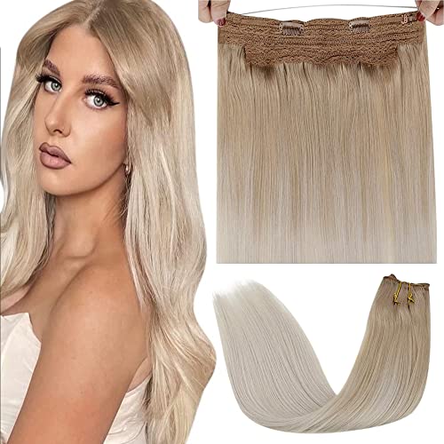 Fish Line Halo Hair Extensions with Clips - Image 7