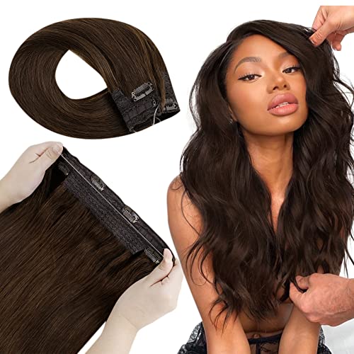 Fish Line Halo Hair Extensions with Clips - Image 71
