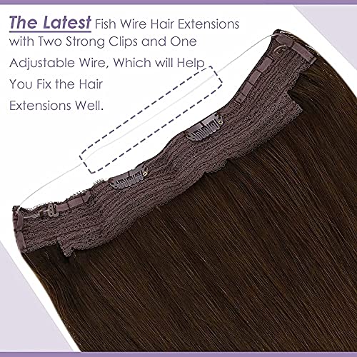Fish Line Halo Hair Extensions with Clips - Image 74