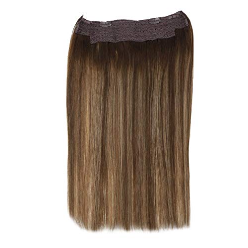 Fish Line Halo Hair Extensions with Clips - Image 77
