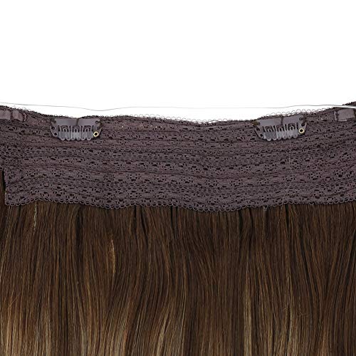 Fish Line Halo Hair Extensions with Clips - Image 78