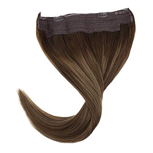 Fish Line Halo Hair Extensions with Clips - Image 80