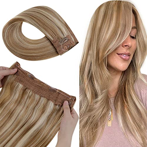 Fish Line Halo Hair Extensions with Clips - Image 83