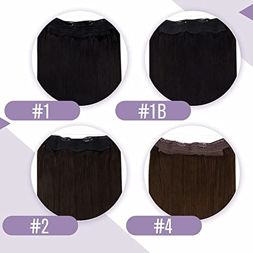 Fish Line Halo Hair Extensions with Clips - Image 90