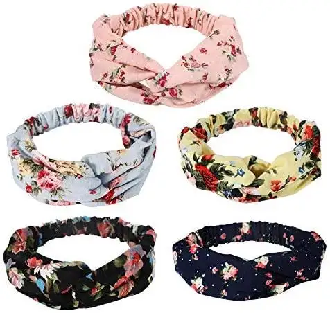 Head Band Hair Wrap Set - 5pcs - Image 14