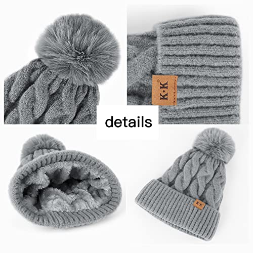 Fleece Knitted Winter Hat - Image 23