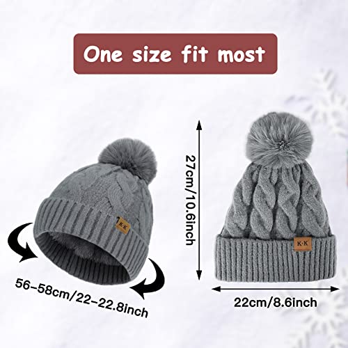 Fleece Knitted Winter Hat - Image 24