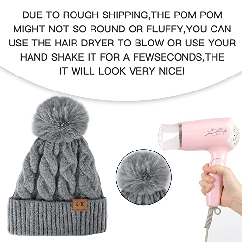 Fleece Knitted Winter Hat - Image 25