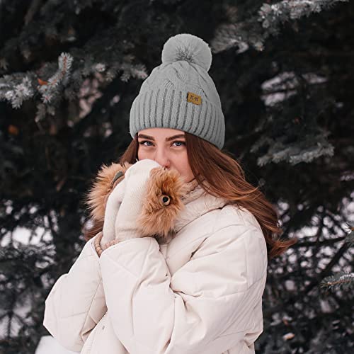 Fleece Knitted Winter Hat - Image 26
