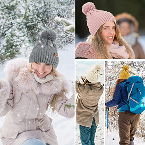 Fleece Knitted Winter Hat - Image 28