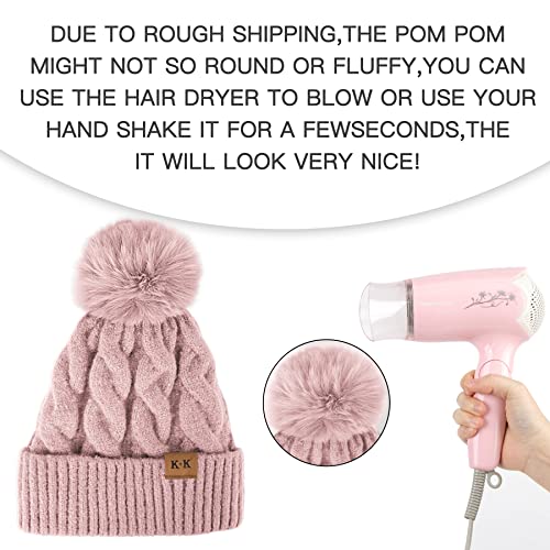 Fleece Knitted Winter Hat - Image 4