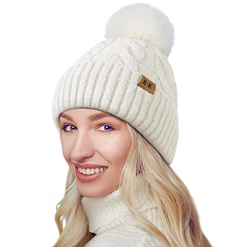 Fleece Knitted Winter Hat - Image 42