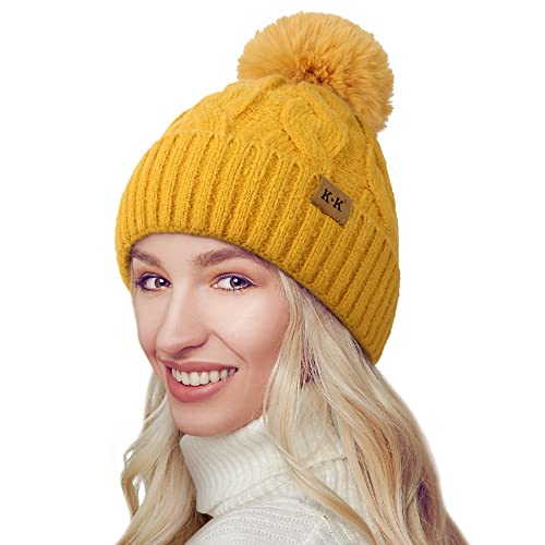 Fleece Knitted Winter Hat - Image 49