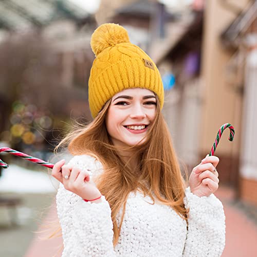 Fleece Knitted Winter Hat - Image 53
