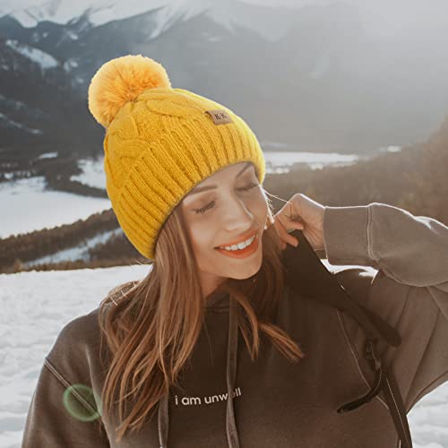 Fleece Knitted Winter Hat - Image 54