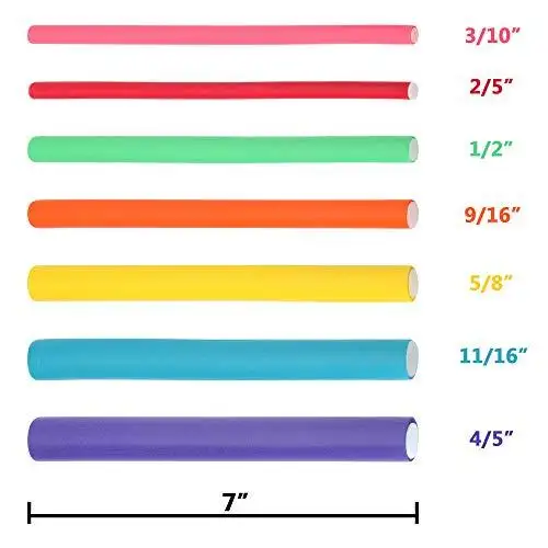 Flex Foam Curling Rods 42-pack 7" Twist-flex - Image 6