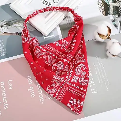 Floral Elastic Hair Kerchief Scarf - Gift Set of 3 - Image 16