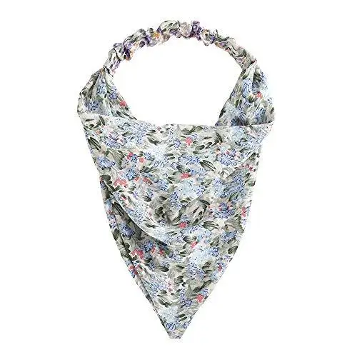 Floral Elastic Hair Kerchief Scarf - Gift Set of 3 - Image 2
