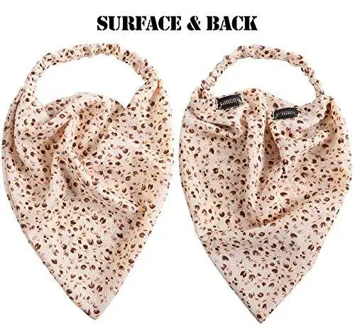 Floral Elastic Hair Kerchief Scarf - Gift Set of 3 - Image 23