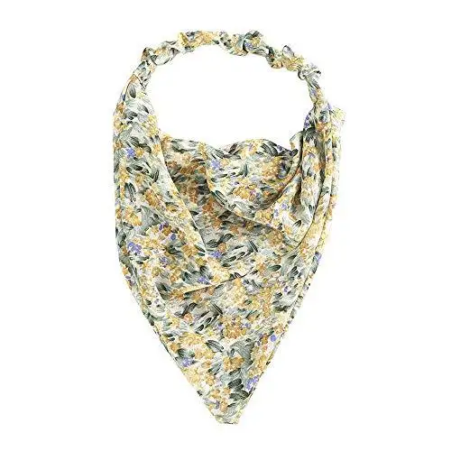 Floral Elastic Hair Kerchief Scarf - Gift Set of 3 - Image 3
