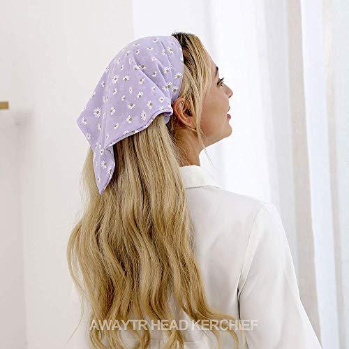 Floral Elastic Hair Kerchief Scarf - Gift Set of 3 - Image 44