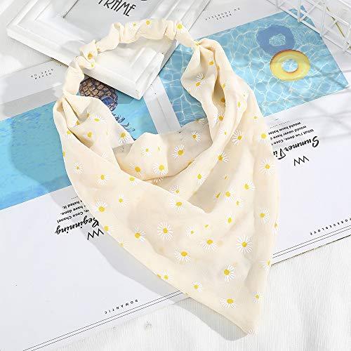 Floral Elastic Hair Kerchief Scarf - Gift Set of 3 - Image 47