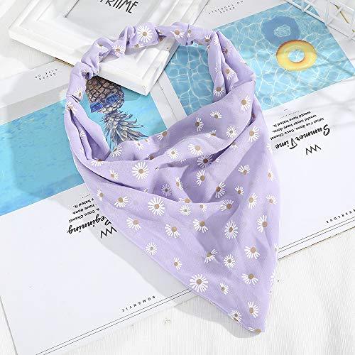 Floral Elastic Hair Kerchief Scarf - Gift Set of 3 - Image 48