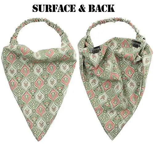 Floral Elastic Hair Kerchief Scarf - Gift Set of 3 - Image 9
