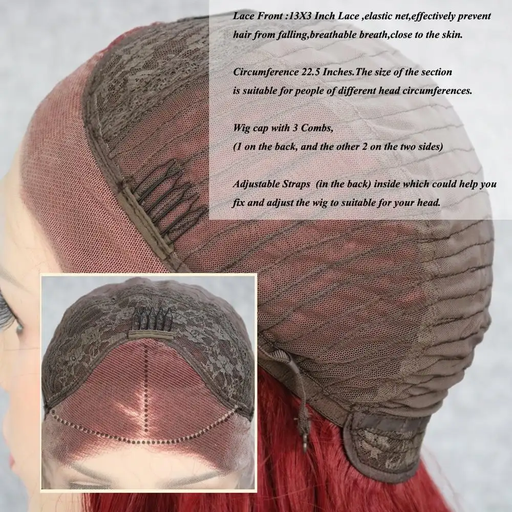 Free Parting Curly Hand-Tied Heat Resistant Fibre Wig - Image 5