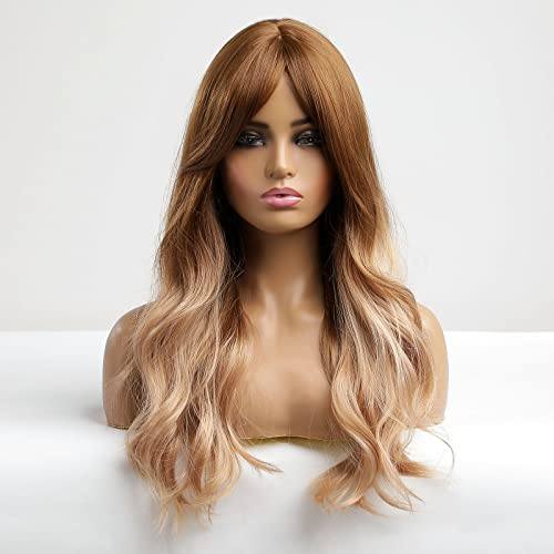 Full Bang Ombre Two Tone Wig with Waves - Image 2