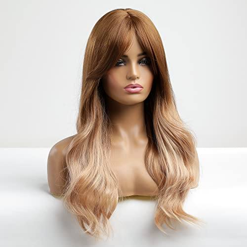 Full Bang Ombre Two Tone Wig with Waves - Image 3