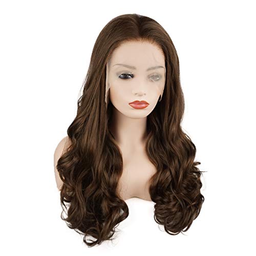 Full Density Heat Friendly Wavy Synthetic Lace Front Wig - Image 2