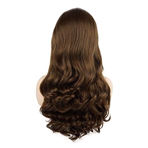 Full Density Heat Friendly Wavy Synthetic Lace Front Wig - Image 4