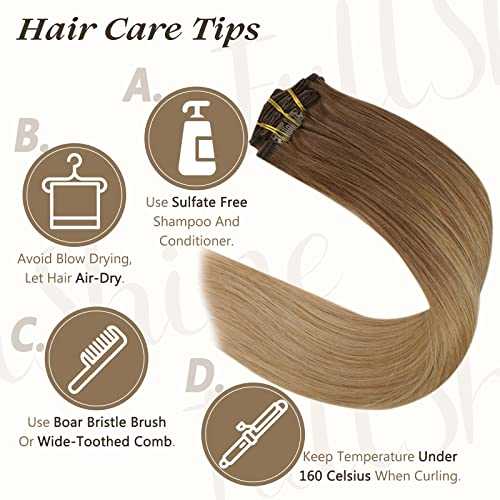 Real Human Hair Extension  Clip Ins 120 Grams 7 Pcs - Image 104
