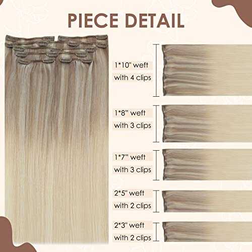 Real Human Hair Extension  Clip Ins 120 Grams 7 Pcs - Image 12