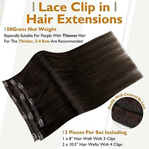 Real Human Hair Extension  Clip Ins 120 Grams 7 Pcs - Image 142