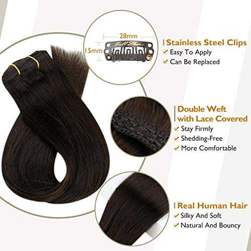 Real Human Hair Extension  Clip Ins 120 Grams 7 Pcs - Image 143