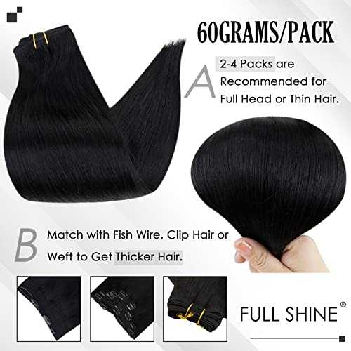 Real Human Hair Extension  Clip Ins 120 Grams 7 Pcs - Image 151