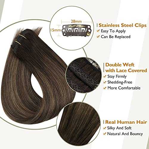 Real Human Hair Extension  Clip Ins 120 Grams 7 Pcs - Image 157