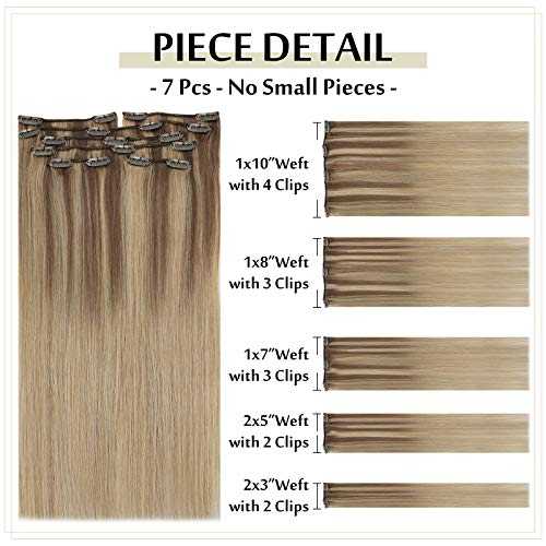 Real Human Hair Extension  Clip Ins 120 Grams 7 Pcs - Image 21