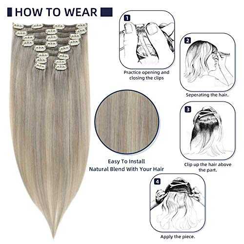 Real Human Hair Extension  Clip Ins 120 Grams 7 Pcs - Image 38