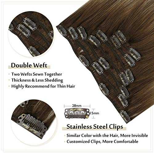 Real Human Hair Extension  Clip Ins 120 Grams 7 Pcs - Image 75