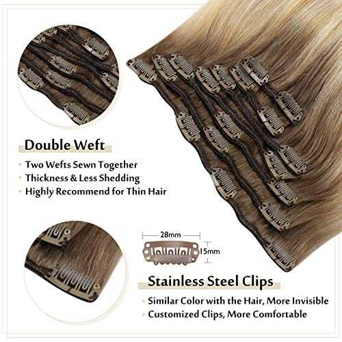 Real Human Hair Extension  Clip Ins 120 Grams 7 Pcs - Image 84